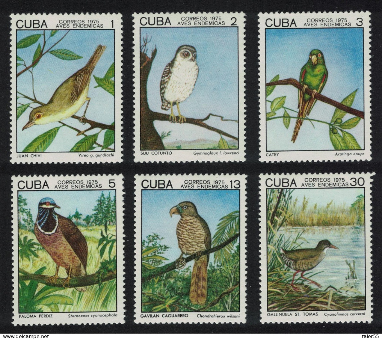 Caribic Birds 1st Series 6v 1975 MNH SG#2214-2219 - Ongebruikt