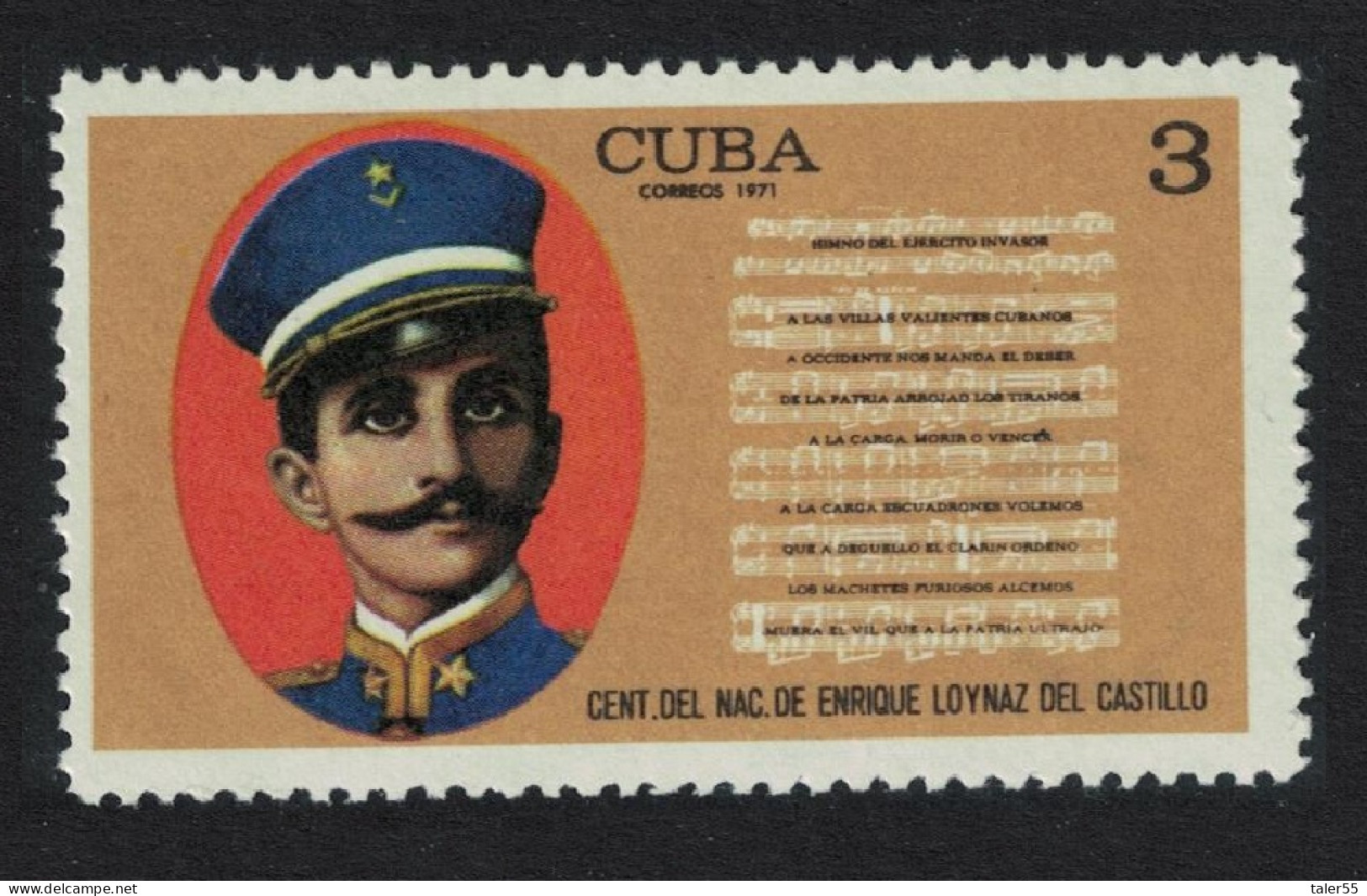 Caribic Enrique Loynaz Del Castillo Composer 1971 MNH SG#1858 - Unused Stamps