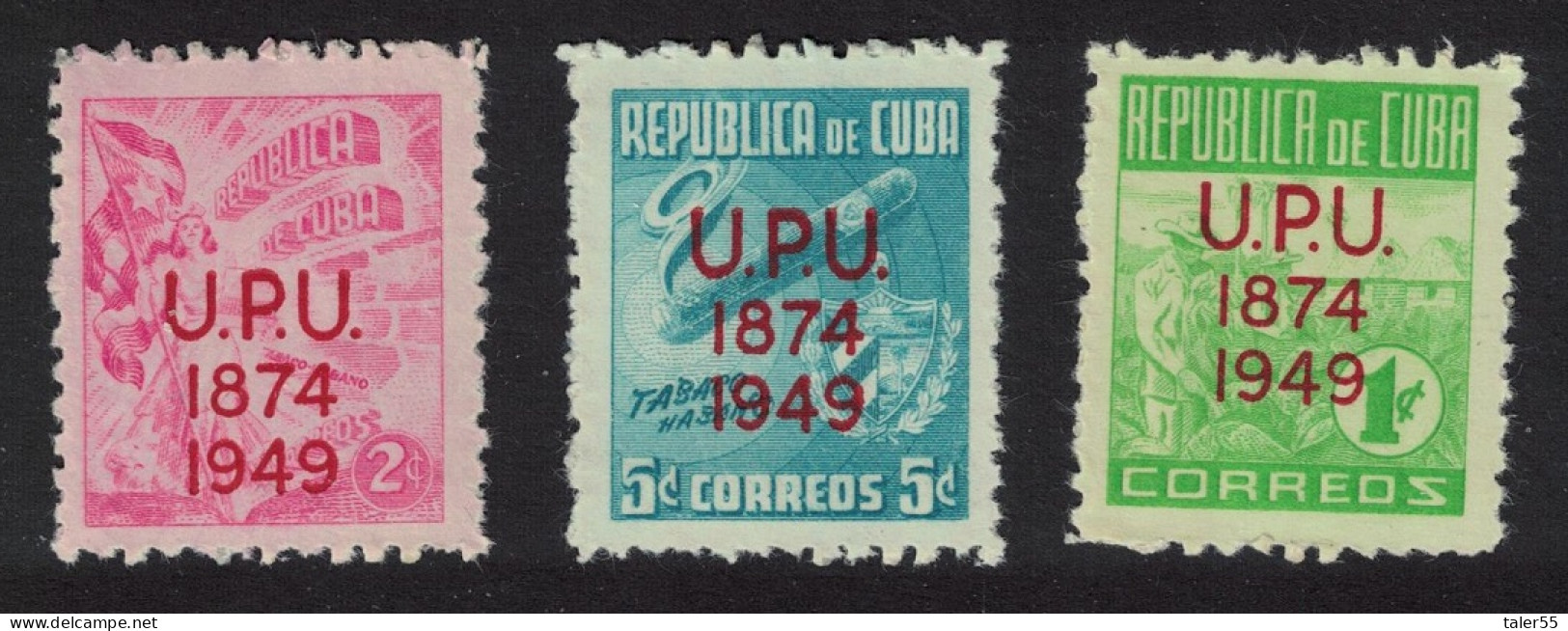 Caribic 75th Anniversary Of UPU 1950 MNH SG#541-543 - Ongebruikt
