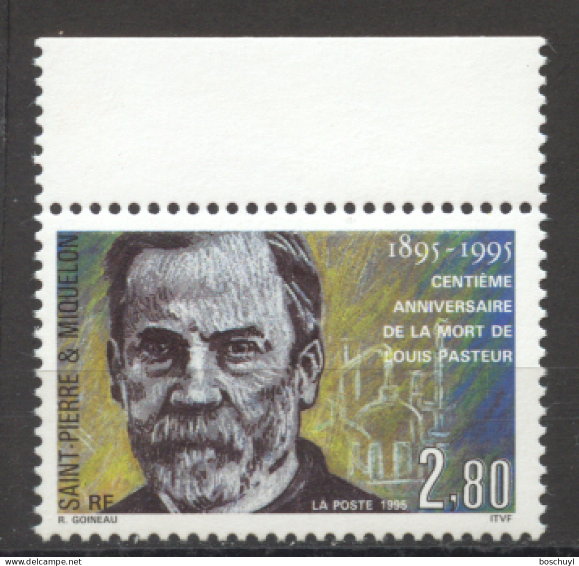 St Pierre And Miquelon, 1995, Louis Pasteur, Chemist And Microbiologist, MNH, Michel 687 - Neufs