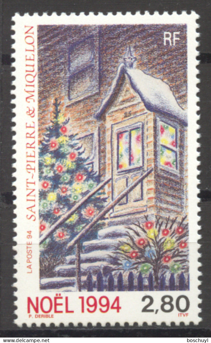 St Pierre And Miquelon, 1994, Christmas, MNH, Michel 686 - Unused Stamps