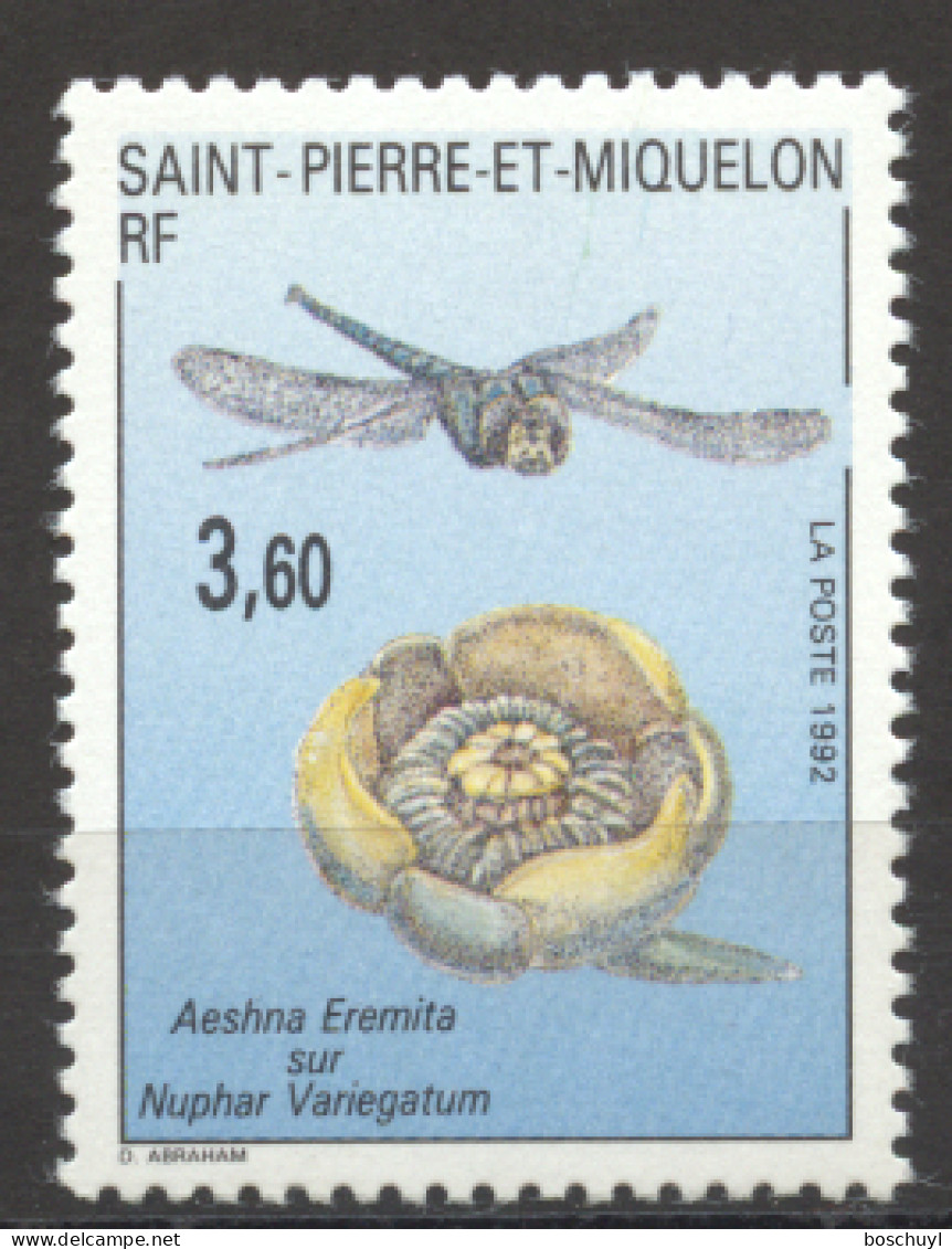 St Pierre And Miquelon, 1992, Insects, Flowers, Animals, Nature, MNH, Michel 635 - Neufs