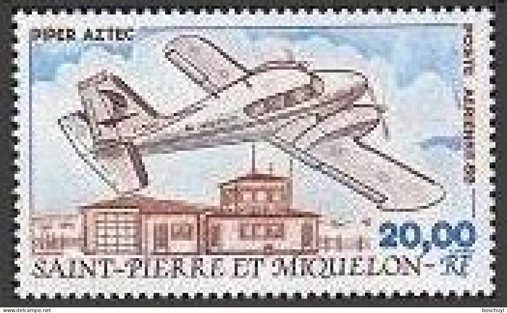 St Pierre And Miquelon, 1989, Airplane, Piper, Aviation, Airport, MNH, Michel 573 - Nuevos