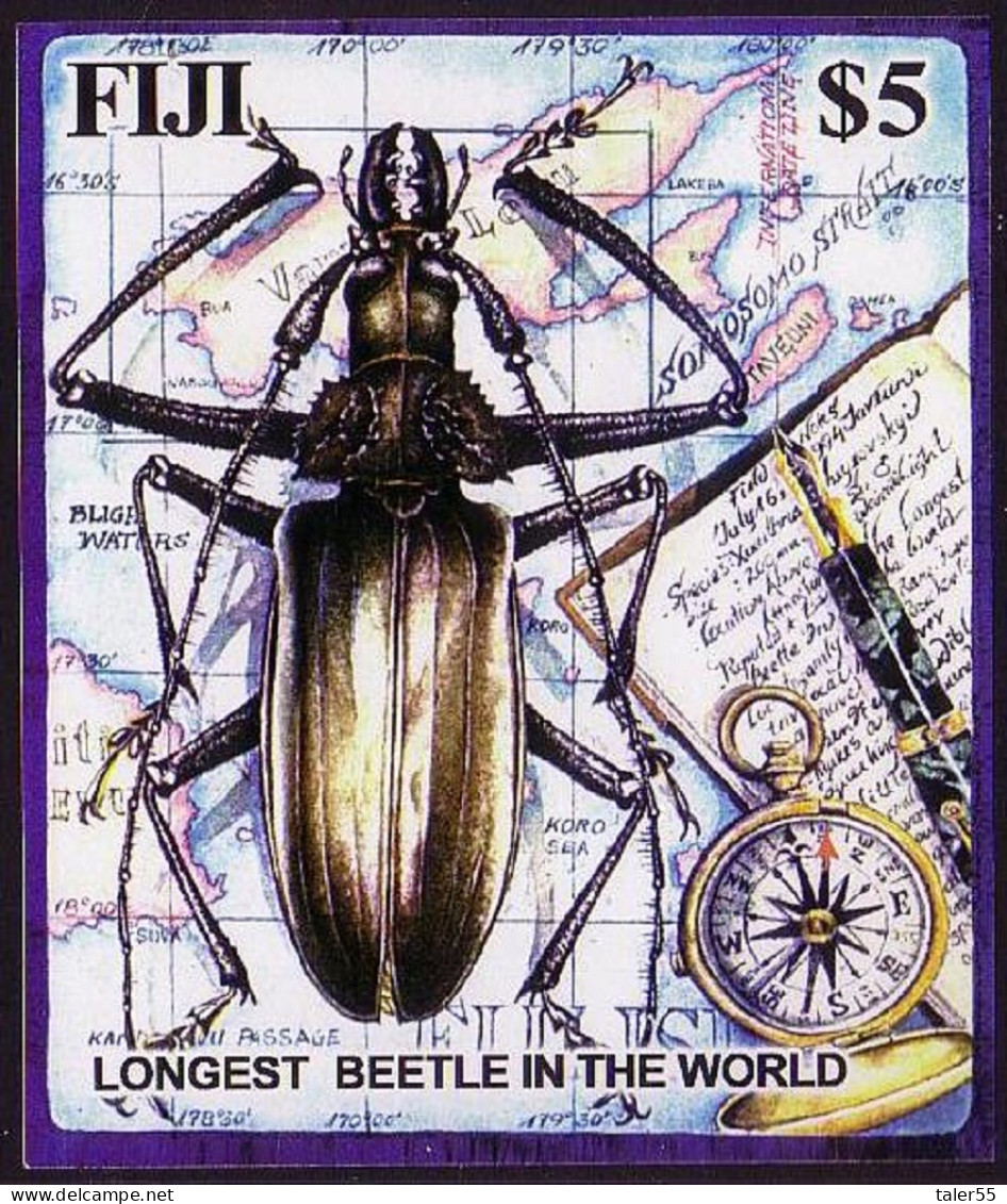 Fiji Longest Beetle In The World MS 2004 MNH SG#MS1216 - Fiji (1970-...)