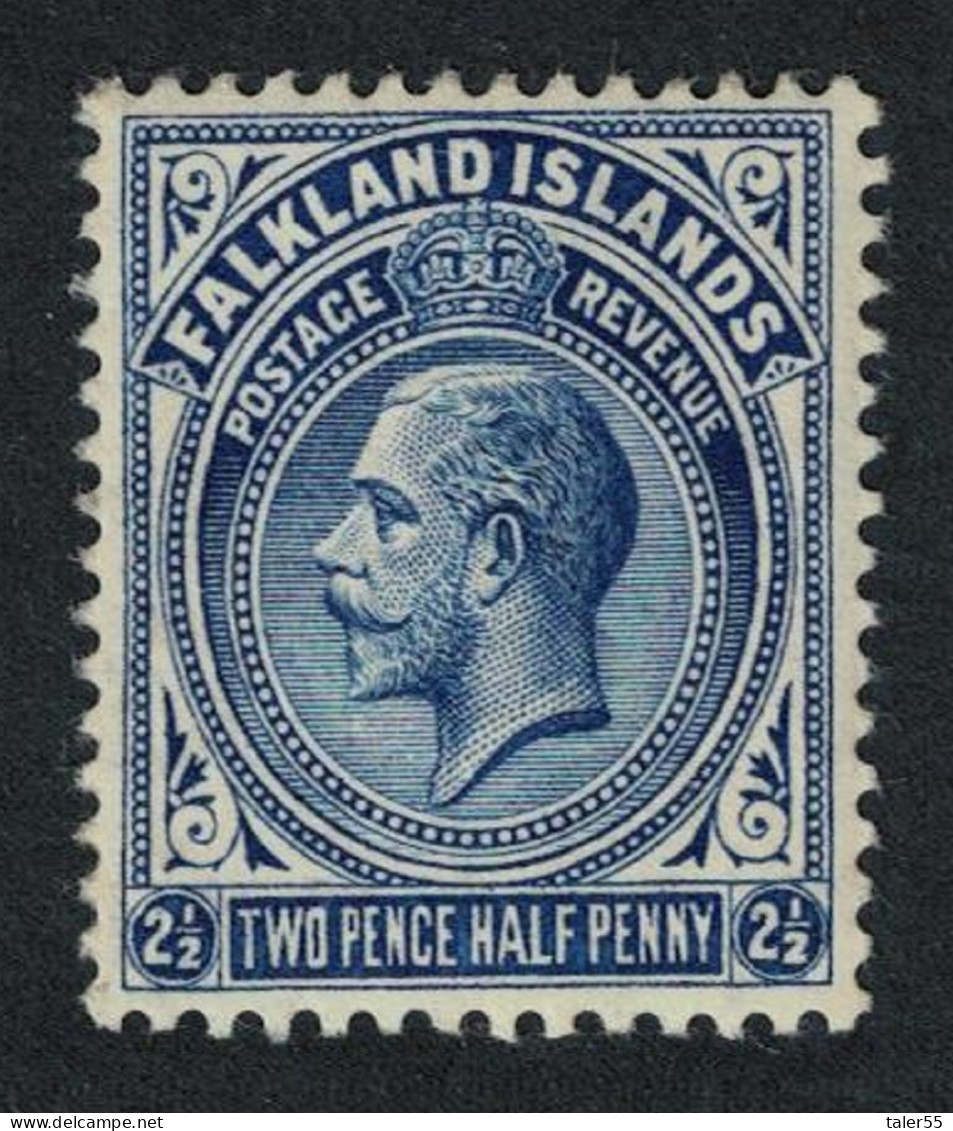 Falkland Is. George VI Two Pence Half Penny Wmk Crown CA 1912 MH SG#63 - Islas Malvinas