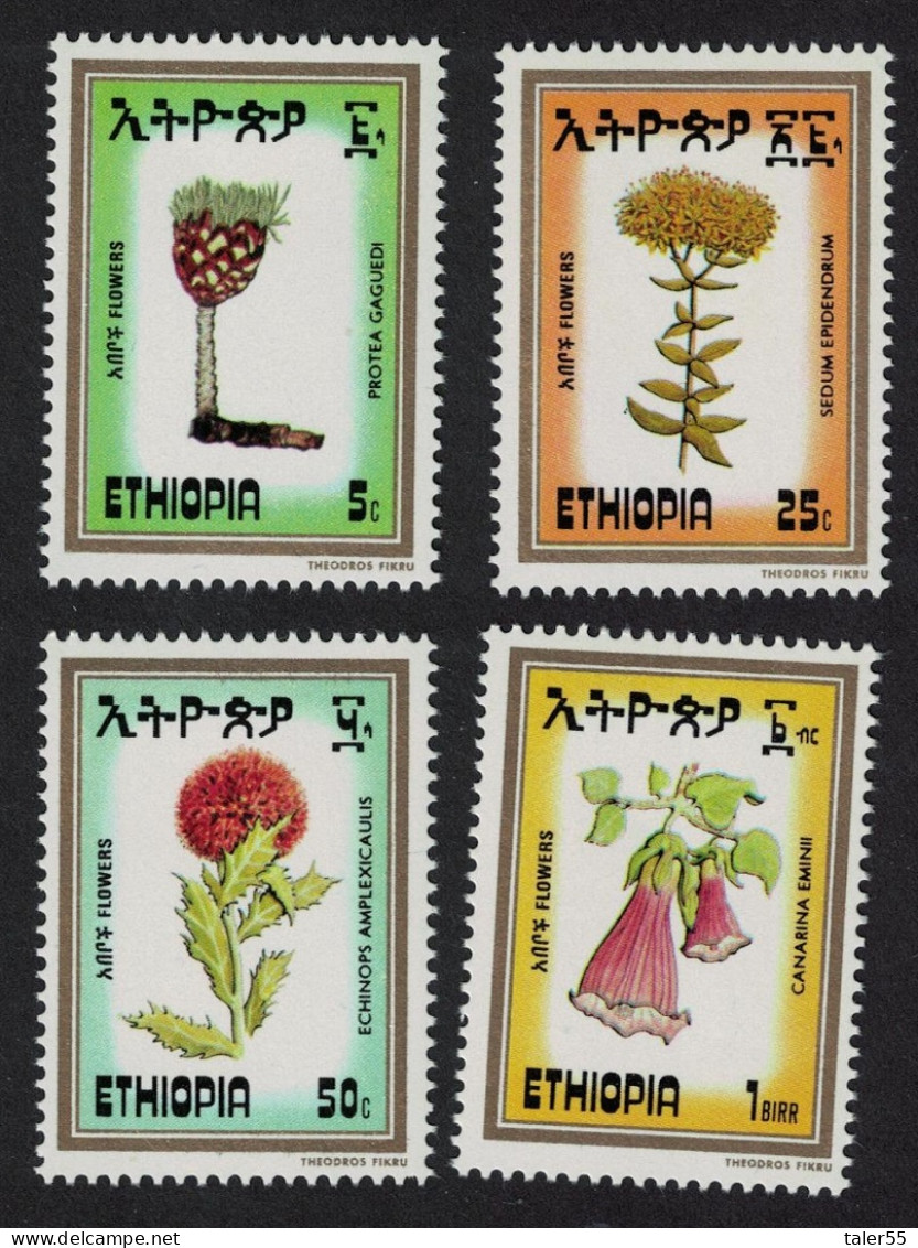 Ethiopia Flowers 4v 1984 MNH SG#1284-1287 - Ethiopie