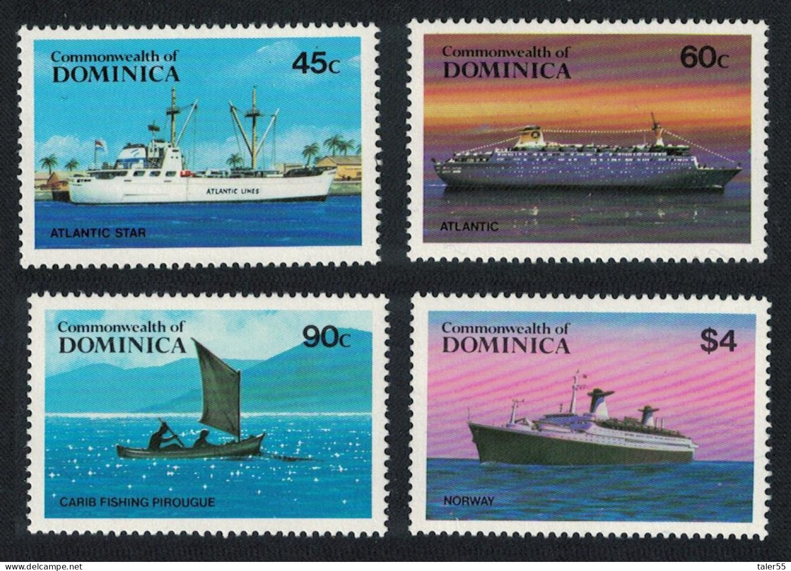 Dominica Shipping 4v 1984 MNH SG#890-893 - Dominique (1978-...)