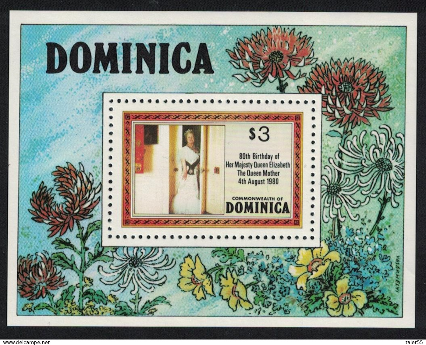 Dominica 80th Birthday Of The Queen Mother MS 1980 MNH SG#MS734 - Dominica (1978-...)