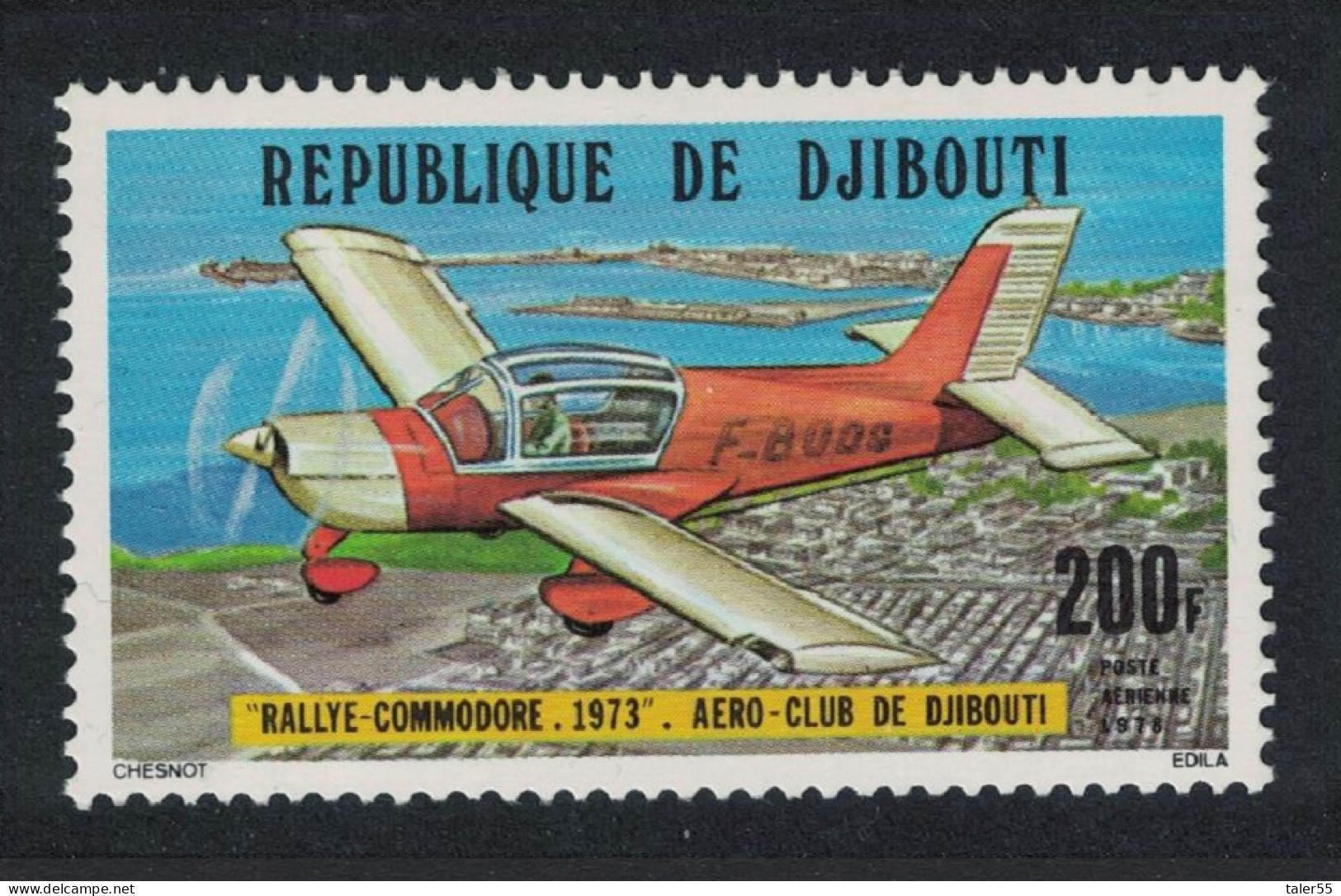Djibouti Aero Club 200f 1978 MNH SG#723 - Djibouti (1977-...)