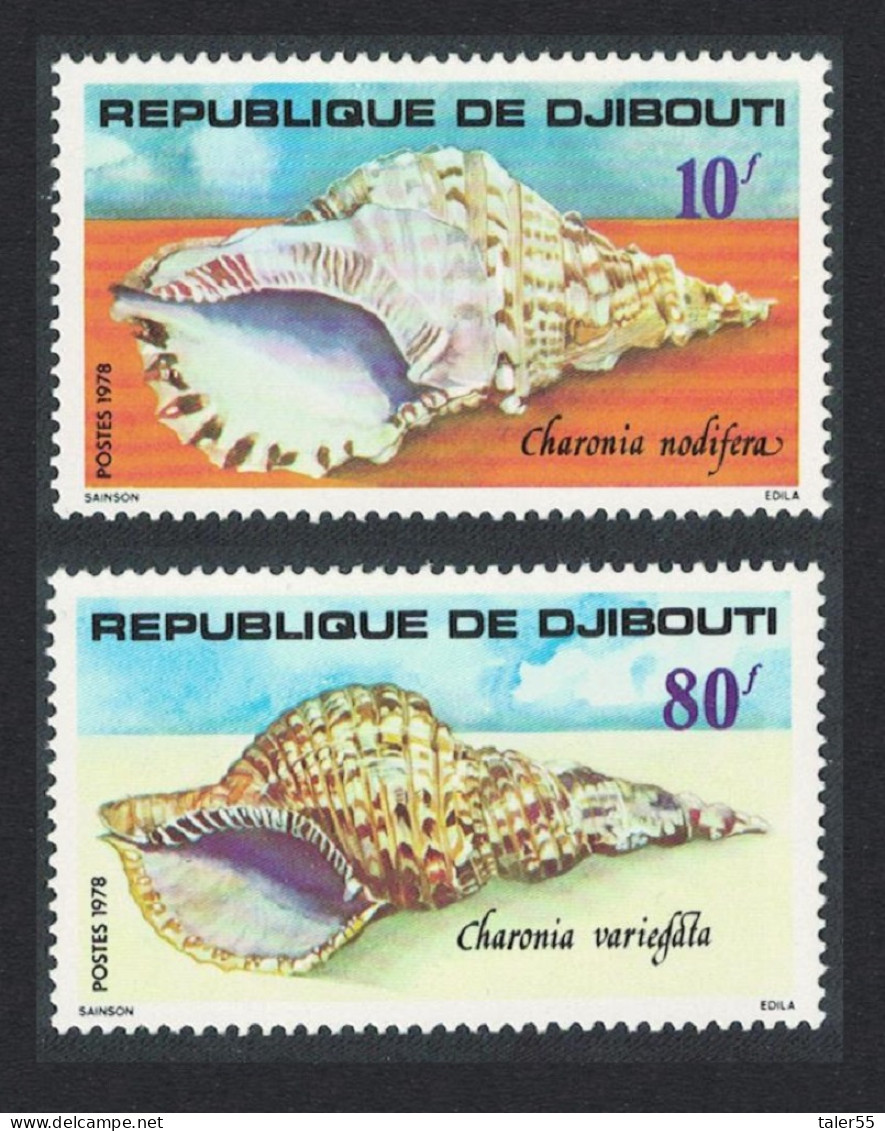 Djibouti Sea Shells 2v 1978 MNH SG#741-742 - Dschibuti (1977-...)