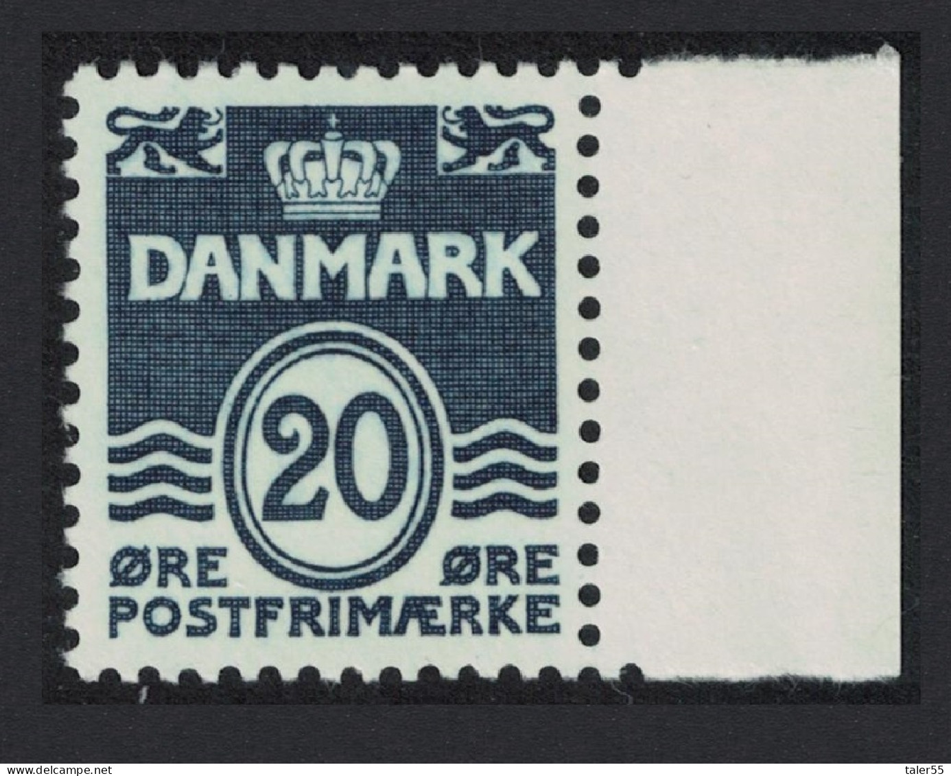 Denmark 20 Ore Digits Definitives 1974 SG#272c MI#556 - Nuovi