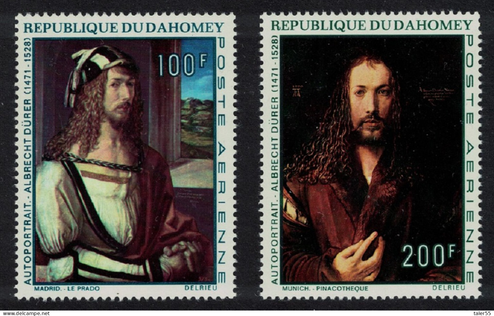 Dahomey 500th Birth Anniversary Of Durer 2v 1971 MNH SG#431-432 MI#448-449 - Benin - Dahomey (1960-...)