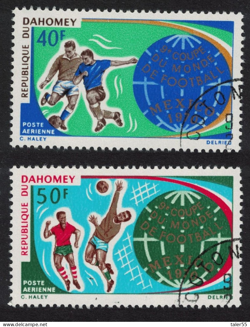 Dahomey World Cup Football Championship Mexico 2v 1970 CTO SG#398-400 MI#414-416 Sc#C121-C122 - Benin - Dahomey (1960-...)