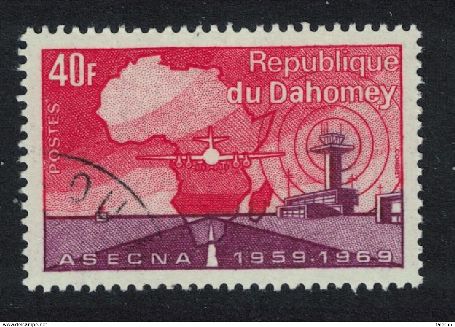 Dahomey Aerial Navigation Security Agency ASECNA 1970 CTO SG#401 MI#418 Sc#269 - Benin - Dahomey (1960-...)