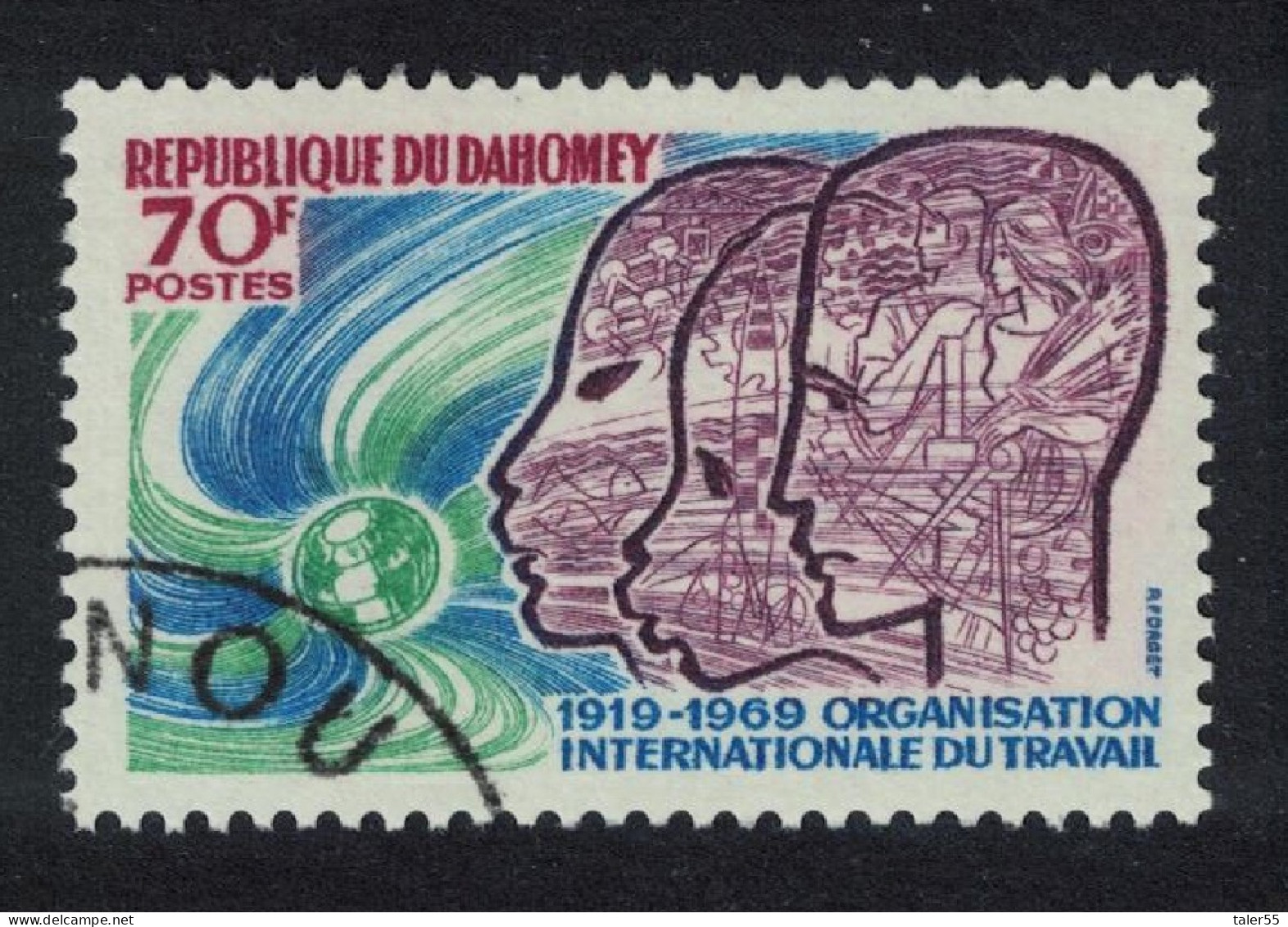 Dahomey International Labour Organisation 1969 CTO SG#360 MI#376 Sc#258 - Benin - Dahomey (1960-...)