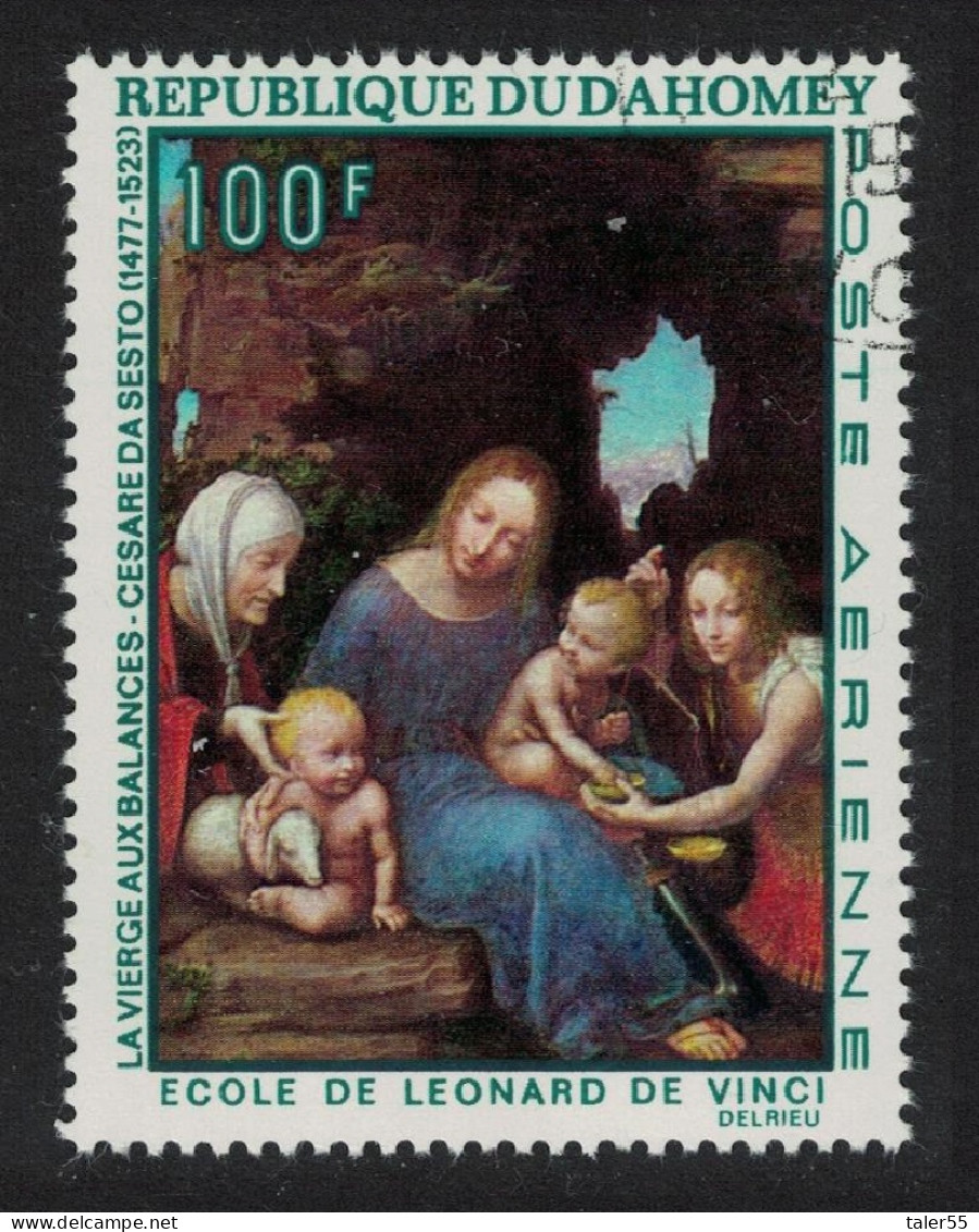 Dahomey 'The Virgin Of The Scales' By Da Vinci Painting 1969 CTO SG#361 MI#377 Sc#C95 - Benin – Dahomey (1960-...)