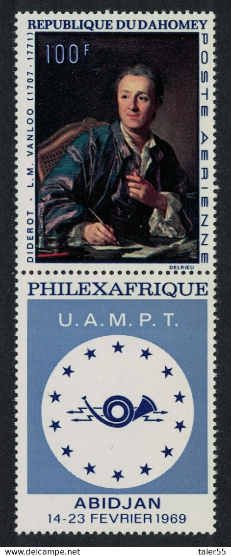 Dahomey PhilexAfrique Stamp Exhibition Painting 1968 MNH SG#352 MI#368 Sc#C93 - Benin - Dahomey (1960-...)