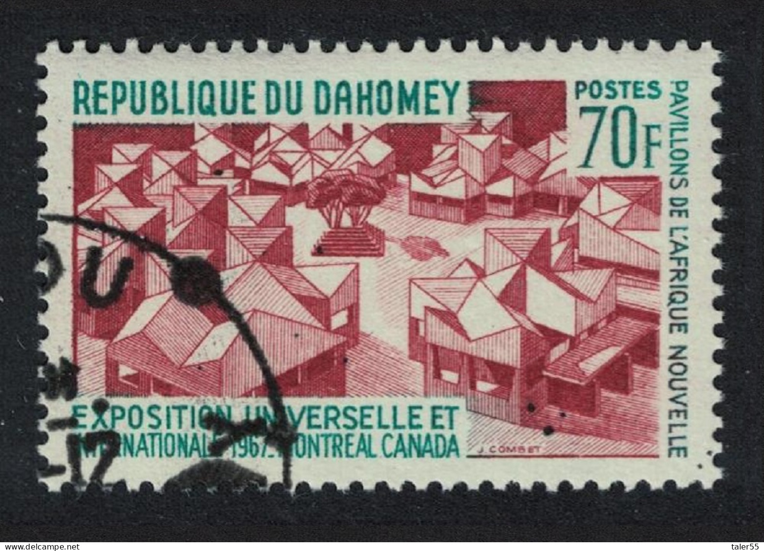 Dahomey World Fair Montreal 70f 1967 CTO SG#291 MI#316 Sc#236 - Benin - Dahomey (1960-...)