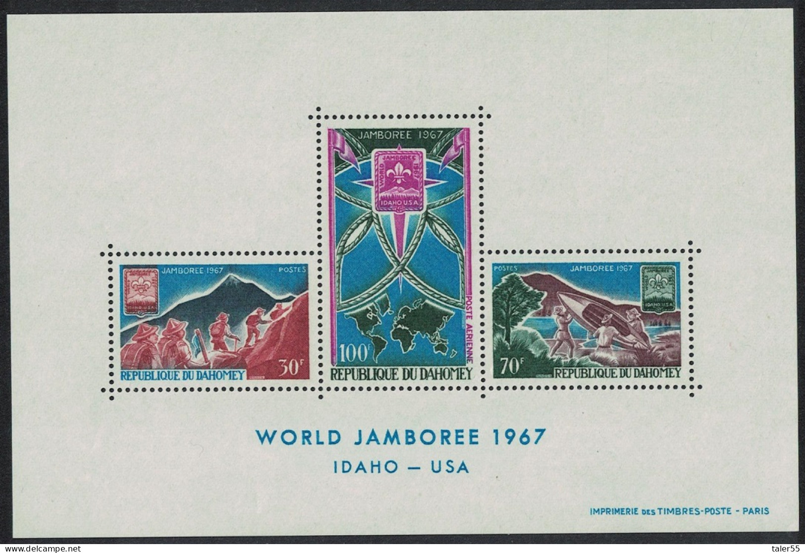 Dahomey World Scout Jamboree Idaho MS 1967 MNH SG#MS301 MI#Block 9 - Benin - Dahomey (1960-...)