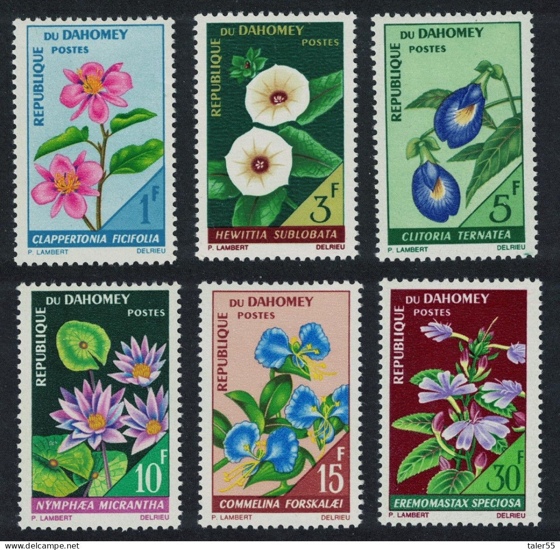 Dahomey Flowers 6v 1967 MNH SG#273-278 MI#298-303 - Benin - Dahomey (1960-...)