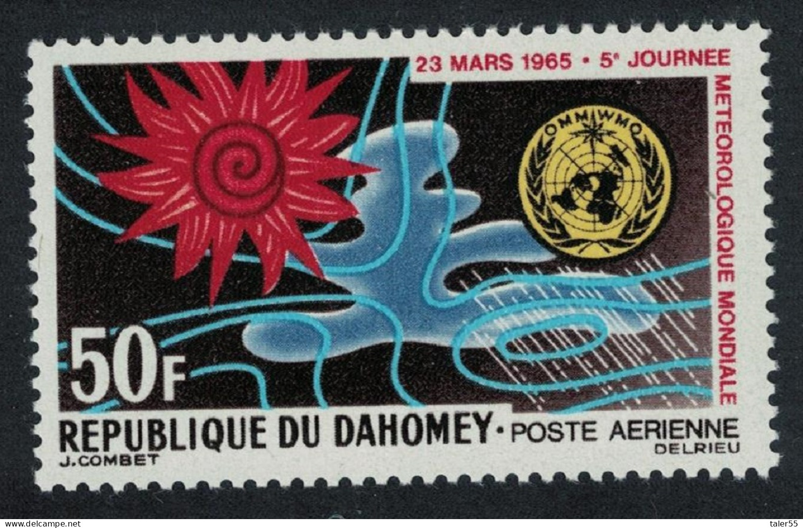 Dahomey World Meteorological Day 1965 MNH SG#218 MI#246 Sc#C25 - Benin - Dahomey (1960-...)