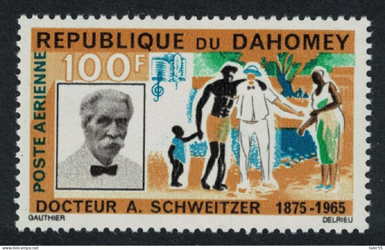 Dahomey Dr. Schweitzer Commemoration 1966 MNH SG#238 MI#266 - Benin - Dahomey (1960-...)