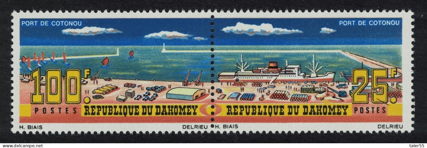 Dahomey Ships Inauguration Of Cotonou Port 2v 1965 MNH SG#228-229 MI#256-257 - Benin - Dahomey (1960-...)