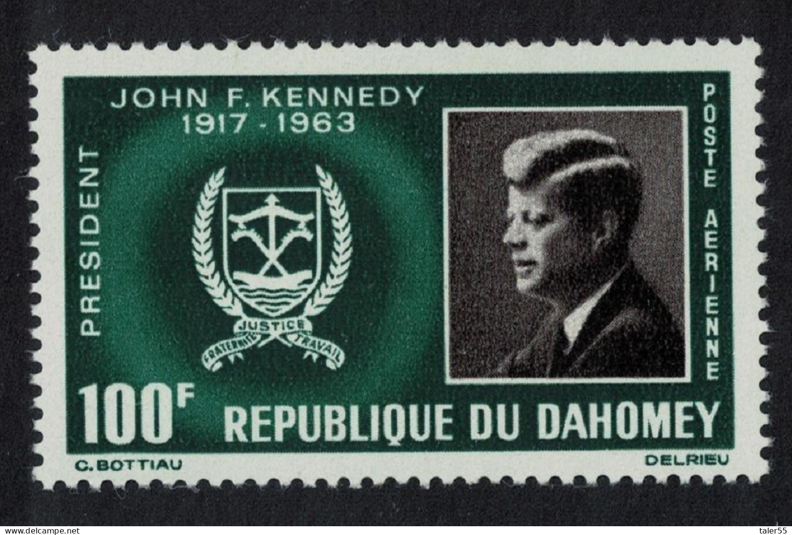 Dahomey Second Death Anniversary Of President Kennedy 1965 MNH SG#237 MI#265 - Benin - Dahomey (1960-...)