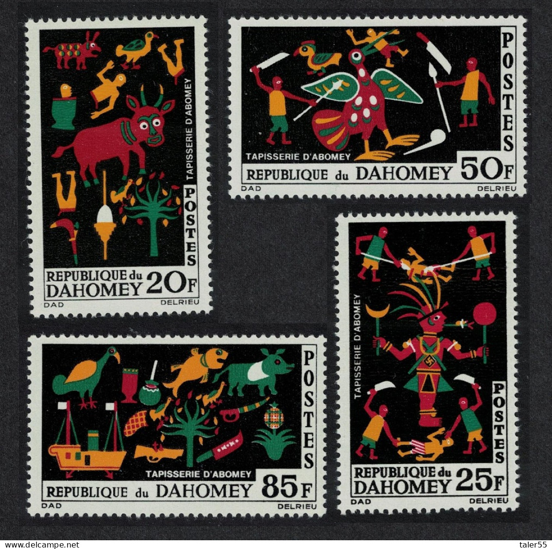 Dahomey Abomey Rug-weaving 4v 1965 MNH SG#219-222 - Benin - Dahomey (1960-...)