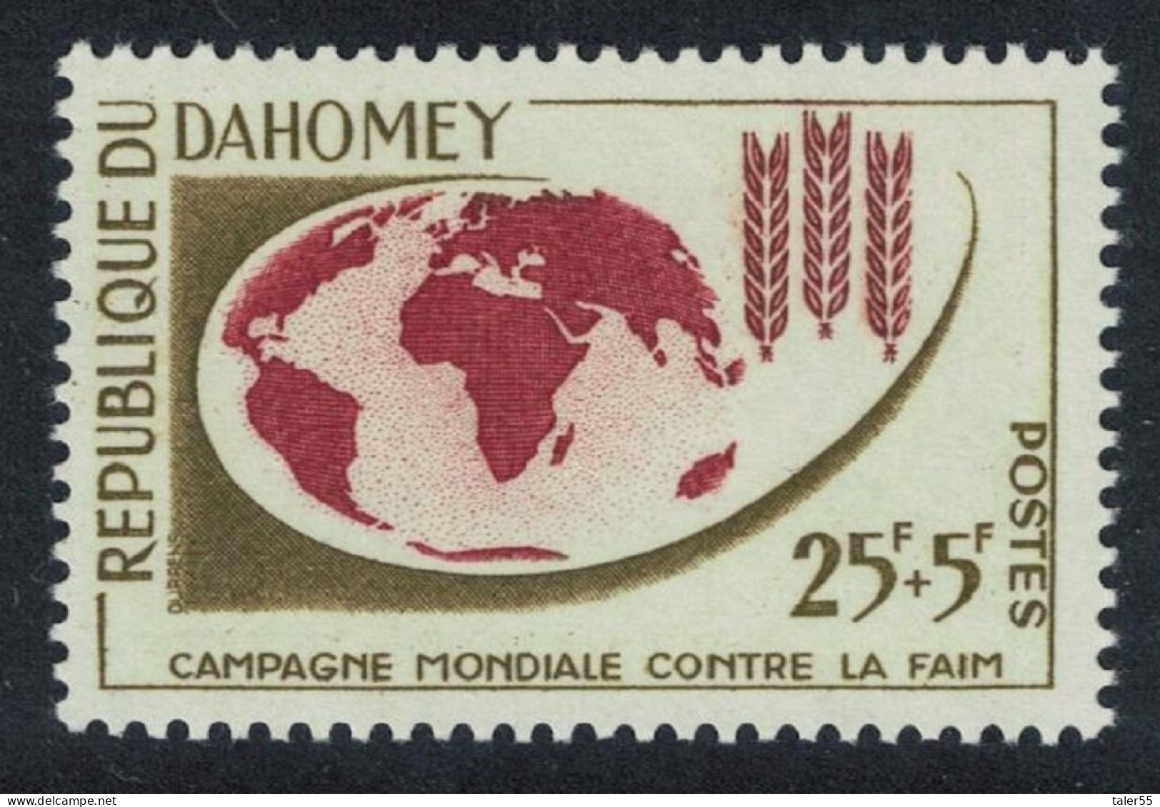 Dahomey Freedom From Hunger 1963 MNH SG#184 MI#212 - Benin - Dahomey (1960-...)