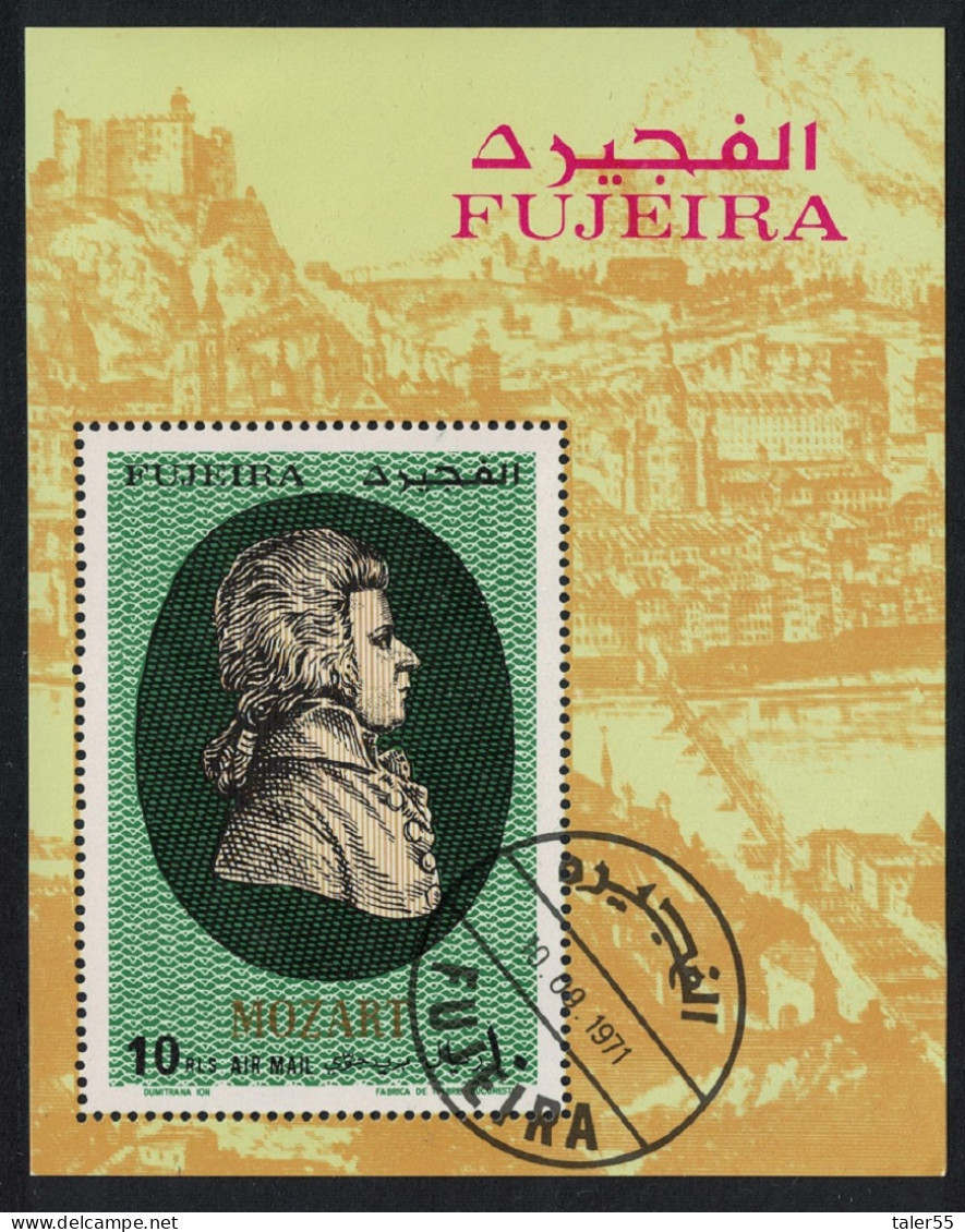 Fujeira Mozart Composer Music MS 1971 CTO - Fujeira