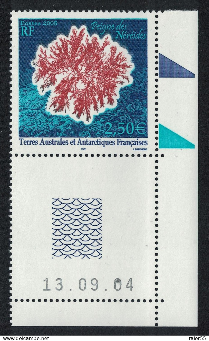 FSAT TAAF 'Peigne Des Neriedes Antarctic Flora Corner Date 2005 MNH SG#537 MI#563 - Nuevos