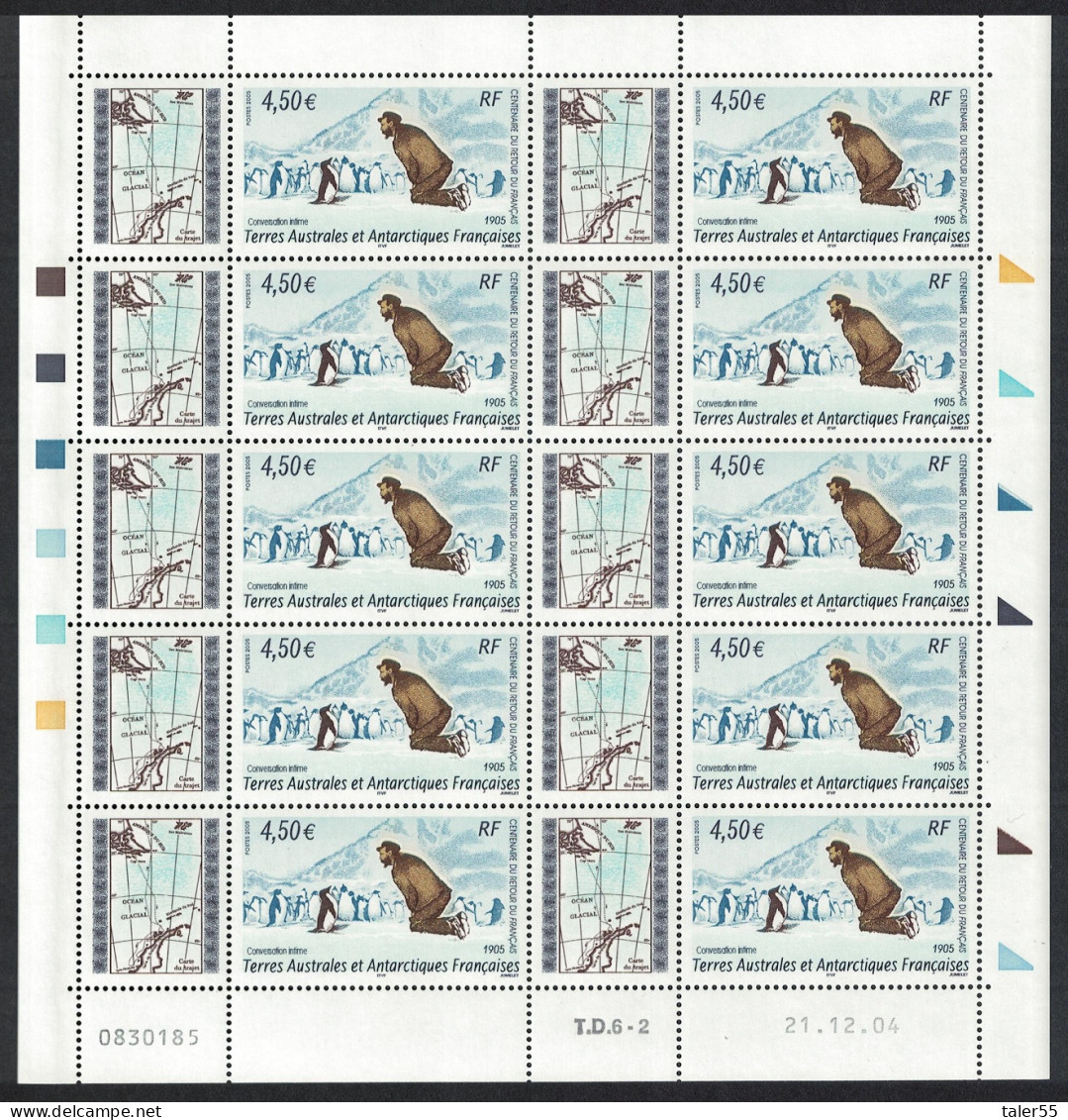 FSAT TAAF Birds Penguins Full Sheet 2005 MNH SG#542 MI#568 - Ungebraucht