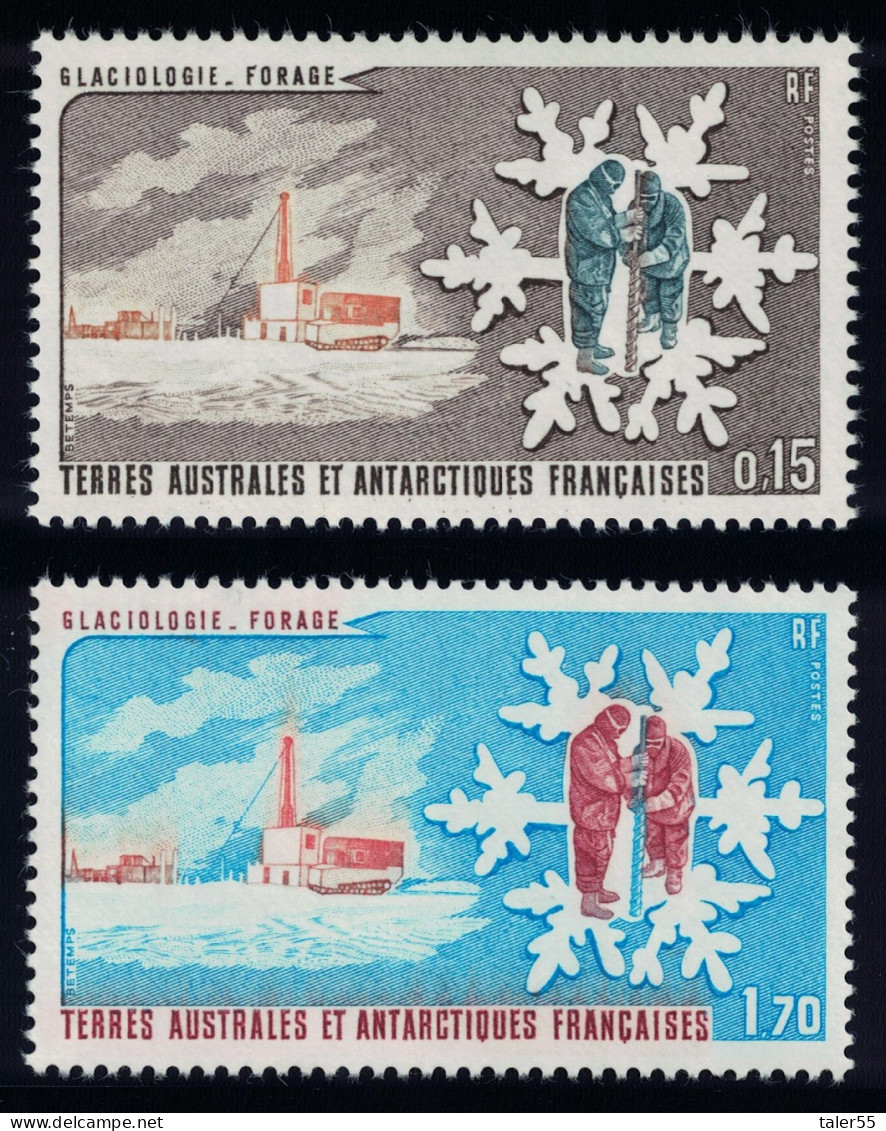 FSAT TAAF Glaciology 2v 1984 MNH SG#182-183 MI#182-183 - Unused Stamps