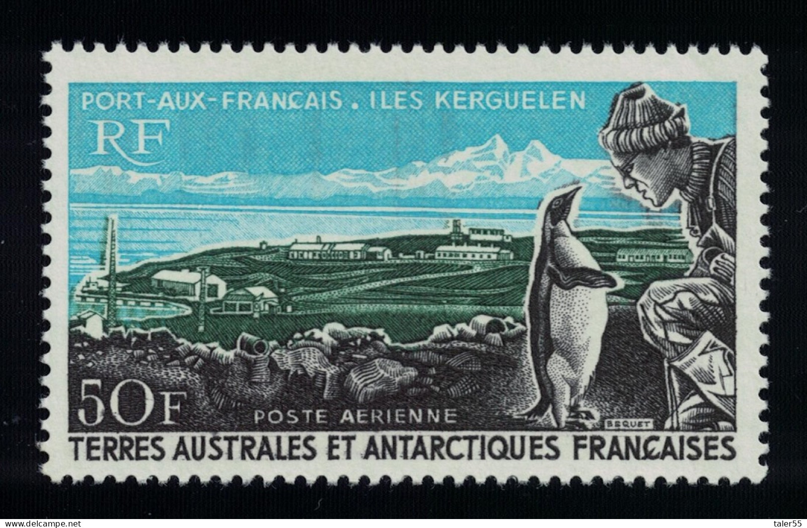 FSAT TAAF Birds Port-aux-Francais And Penguins 1968 MNH SG#46 MI#40 Sc#C14 - Nuevos