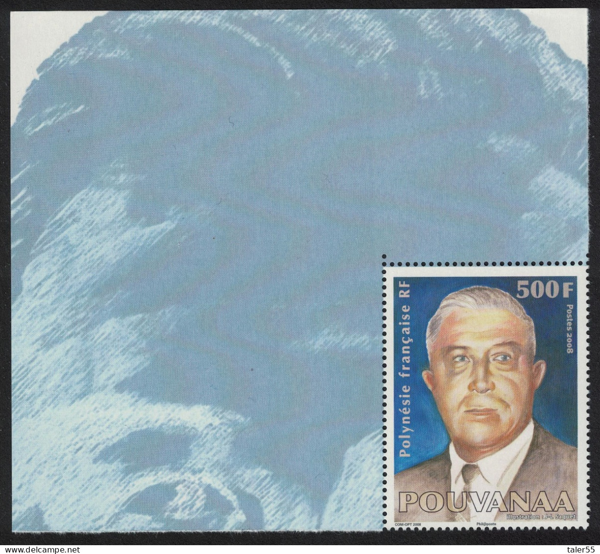 Fr. Polynesia Pouvanaa Politician 'spiritual Father' 500f Corner 2008 MNH SG#1080 MI#1034 - Neufs