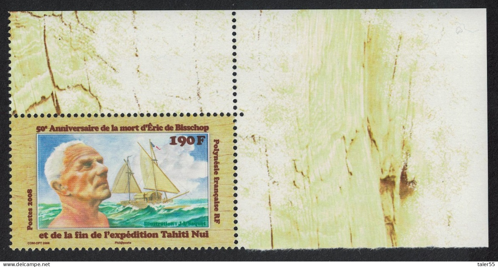 Fr. Polynesia Eric De Bisschop Navigator Corner 2008 MNH SG#1088 MI#1042 - Nuevos