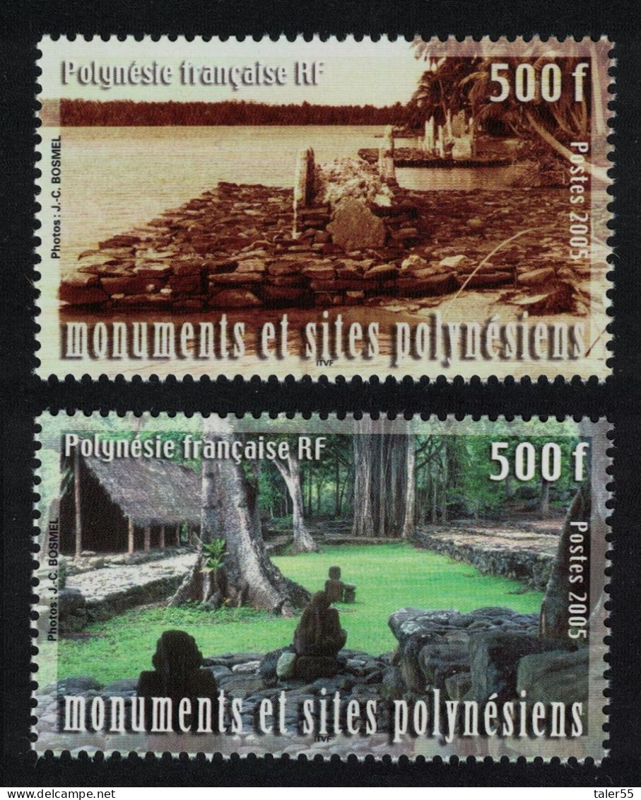 Fr. Polynesia Cultural Heritage 2v 2005 MNH SG#1013-1014 - Unused Stamps