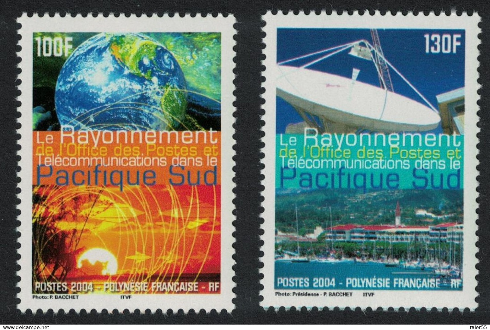 Fr. Polynesia Telecom Services 2v 2004 MNH SG#986-987 - Unused Stamps