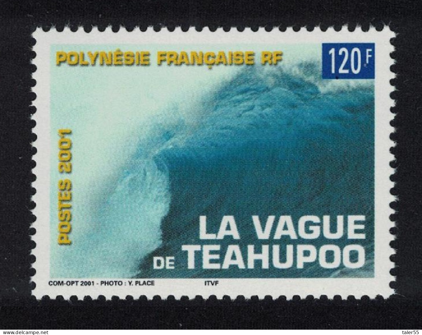 Fr. Polynesia Surfing The Heaviest Wave In The World Teahupoo 2001 MNH SG#907 - Ongebruikt