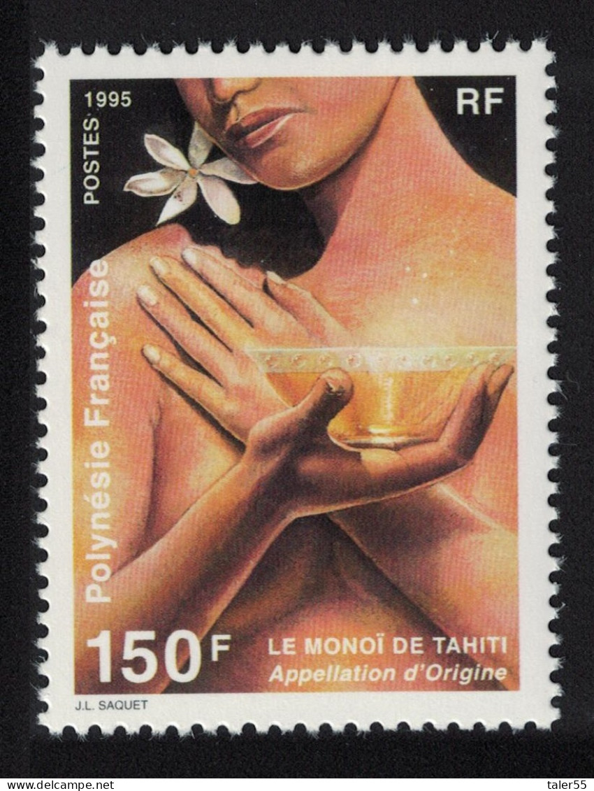 Fr. Polynesia Tahiti Monoi Blend Of Coconut Oil And Tiare Flower 1995 MNH SG#725 - Unused Stamps