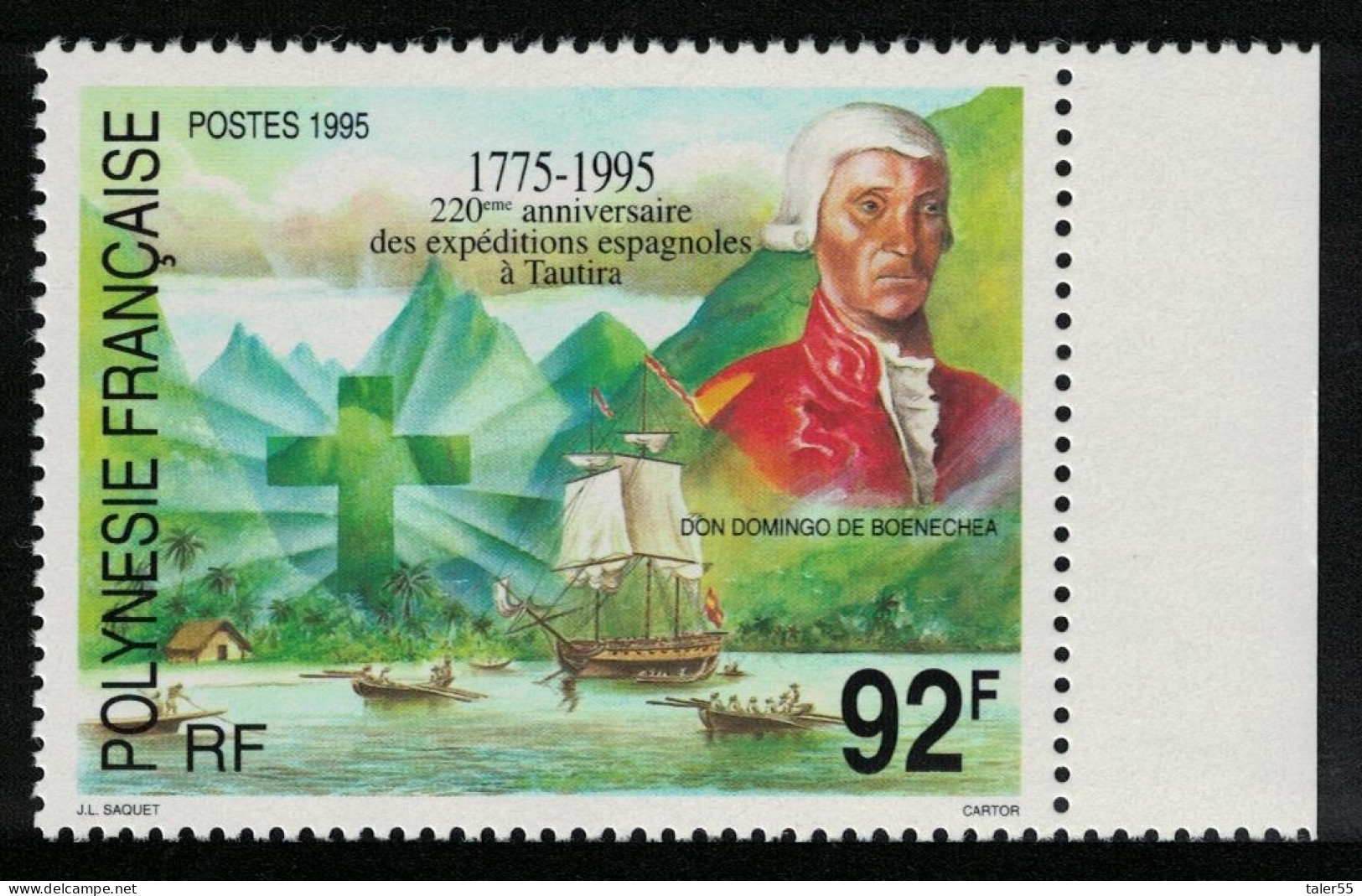 Fr. Polynesia Spanish Expeditions To Tautira 1995 MNH SG#716 - Ongebruikt