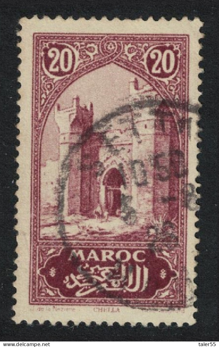 Fr. Morocco Tower Of Hassan Rabat Red Brown 1923 Canc SG#129a MI#56 Sc#96 - Used Stamps