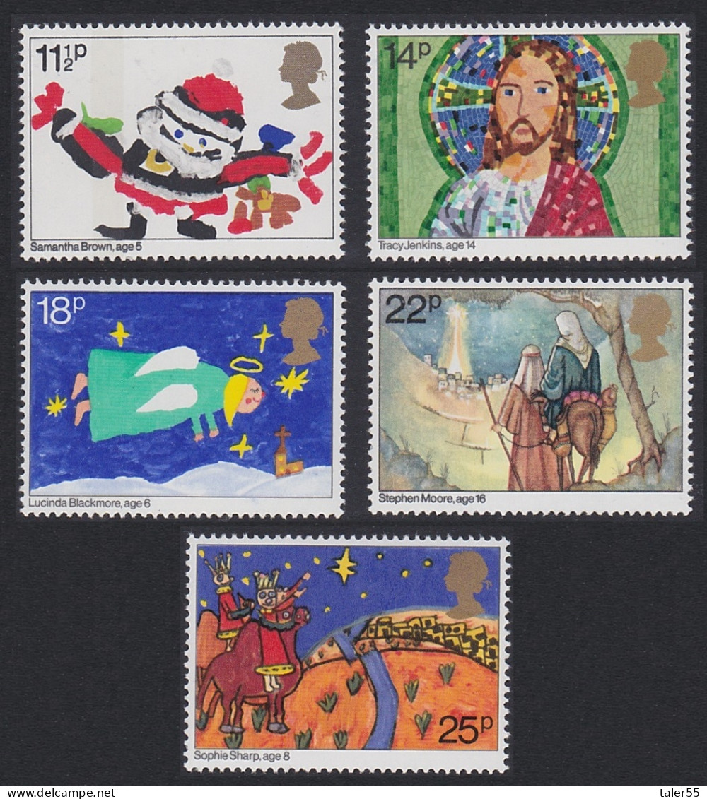 Great Britain Christmas 1981 Children's Pictures 5v 1981 MNH SG#1170-1174 - Neufs