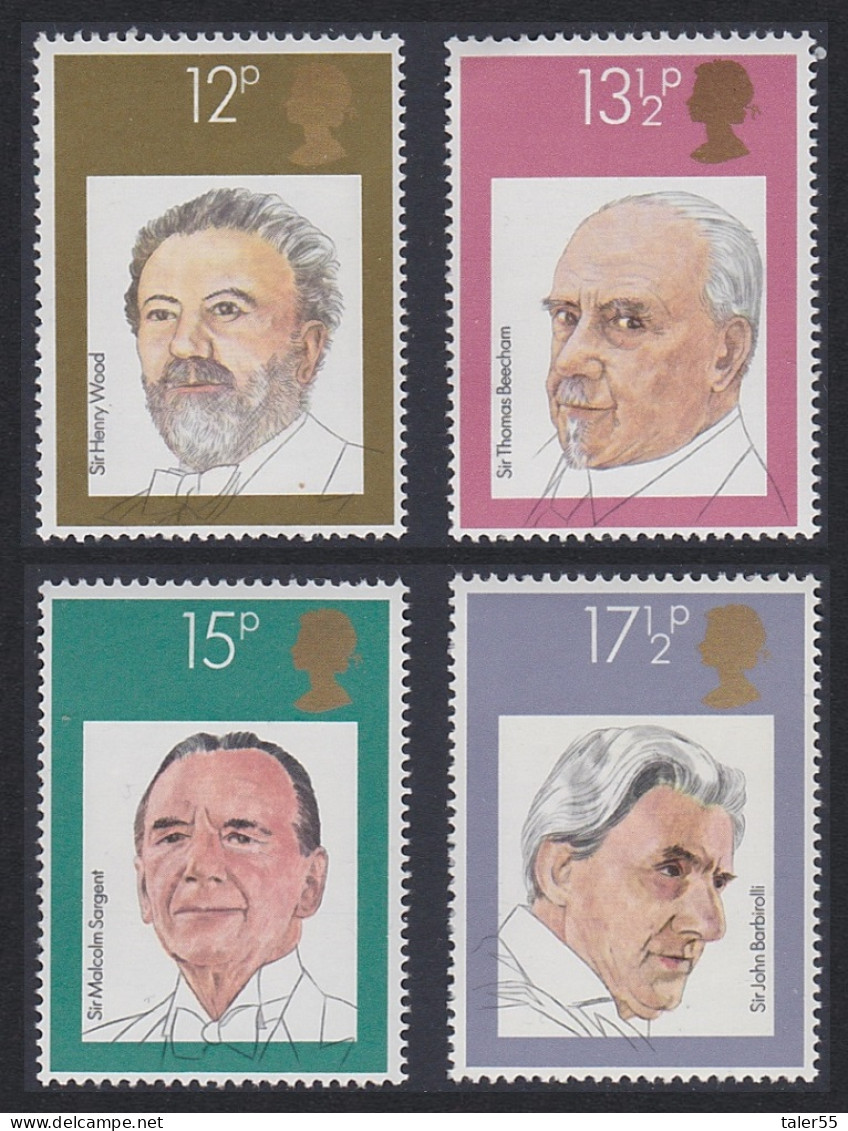 Great Britain British Conductors 4v 1980 MNH SG#1130-1133 Sc#920-923 - Neufs