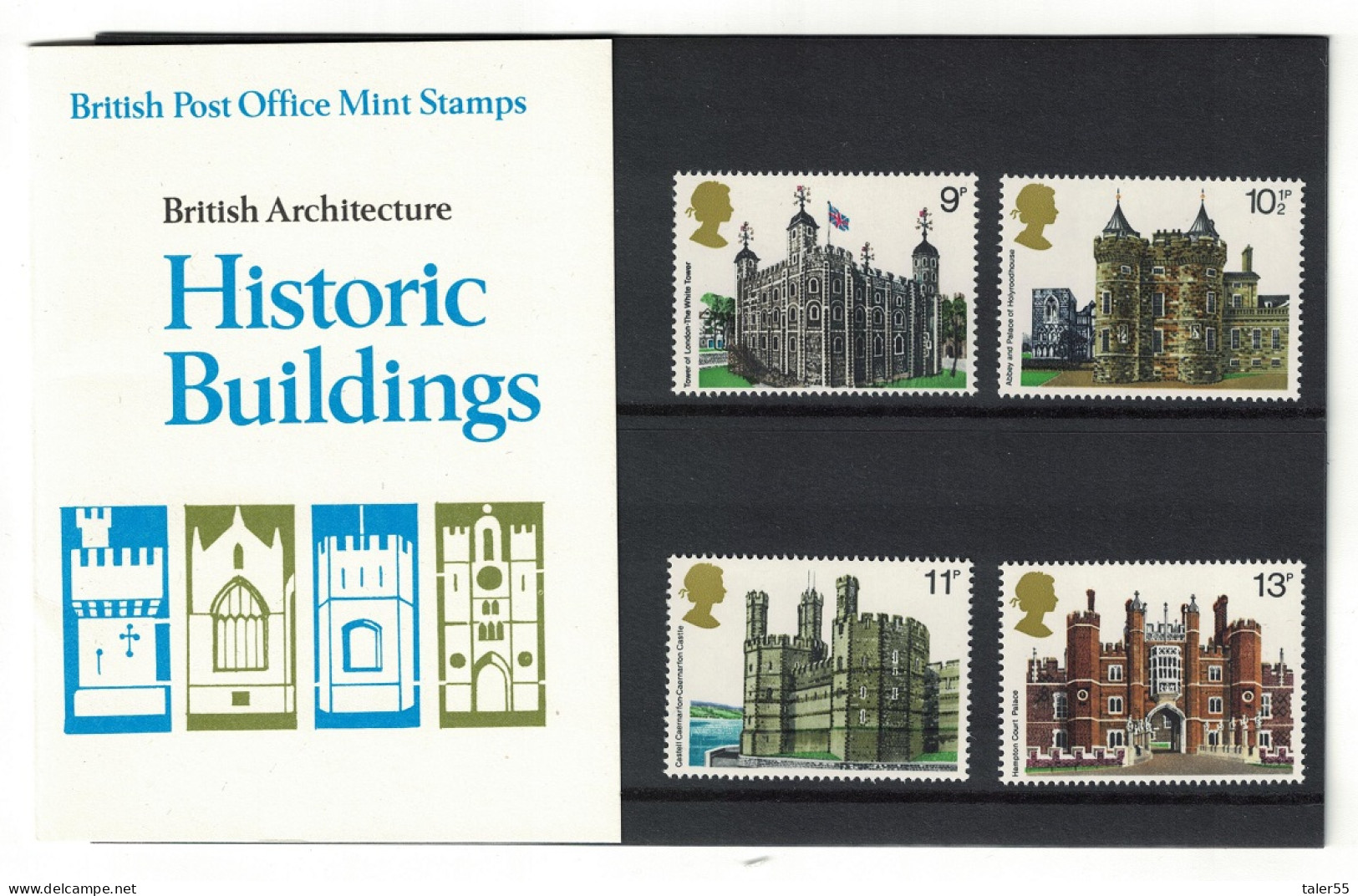 Great Britain Historic Buildings 4v Pres. Pack 1978 MNH SG#1054-1057 Sc#831-834 - Ungebraucht