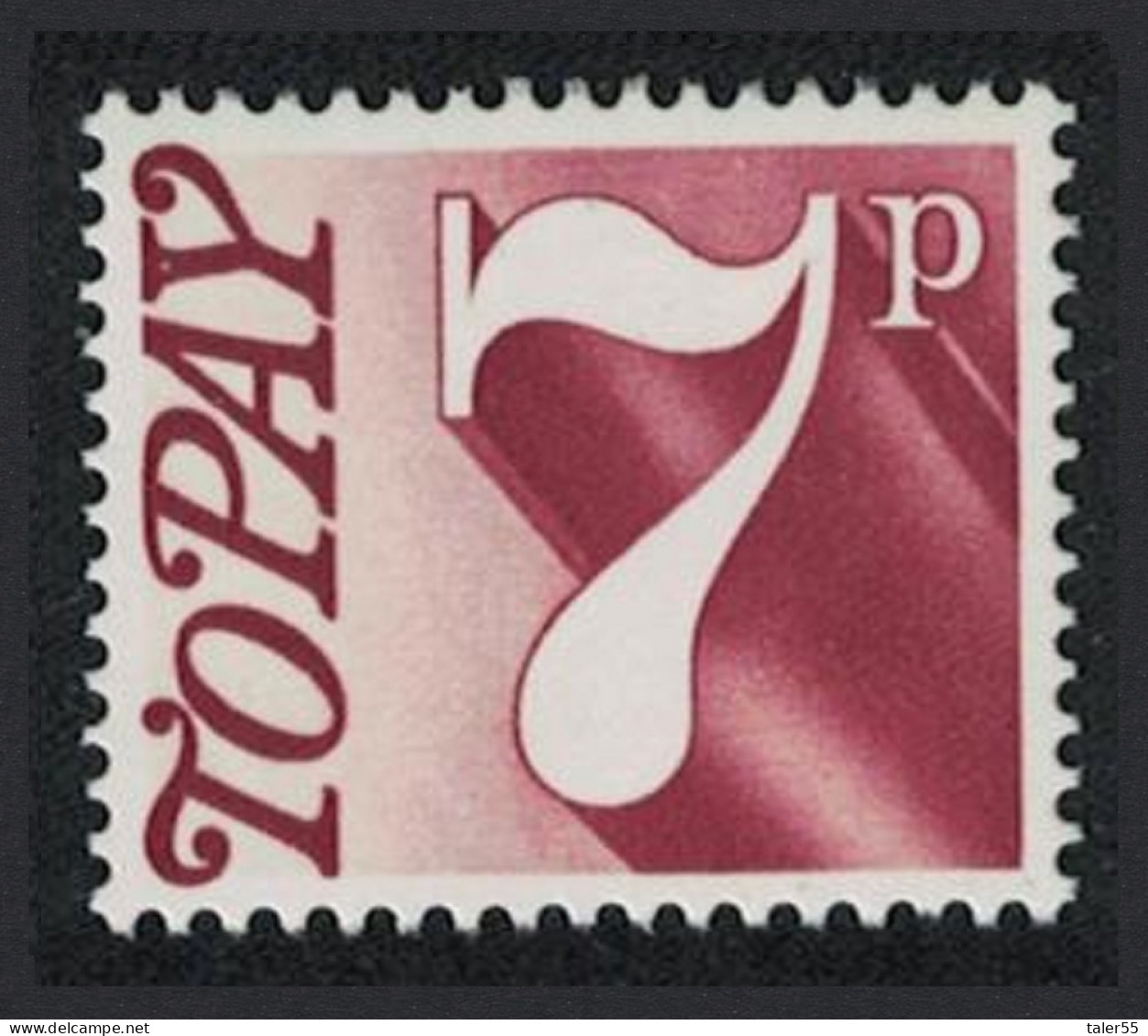 Great Britain Postage Due 7p 1974 MNH SG#D83 - Ungebraucht