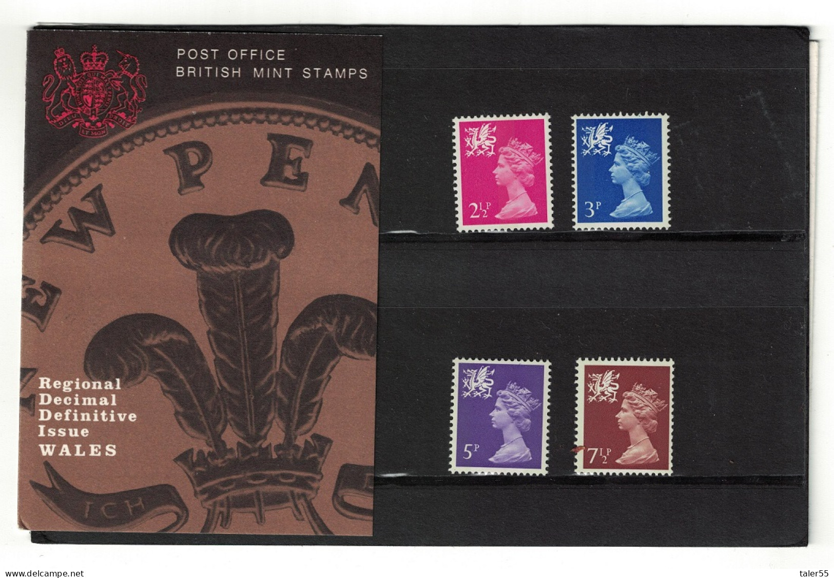 Great Britain WALES Regional Definitives 4v Pres. Pack No. 28 1971 SG#Pack 28 - Nuovi