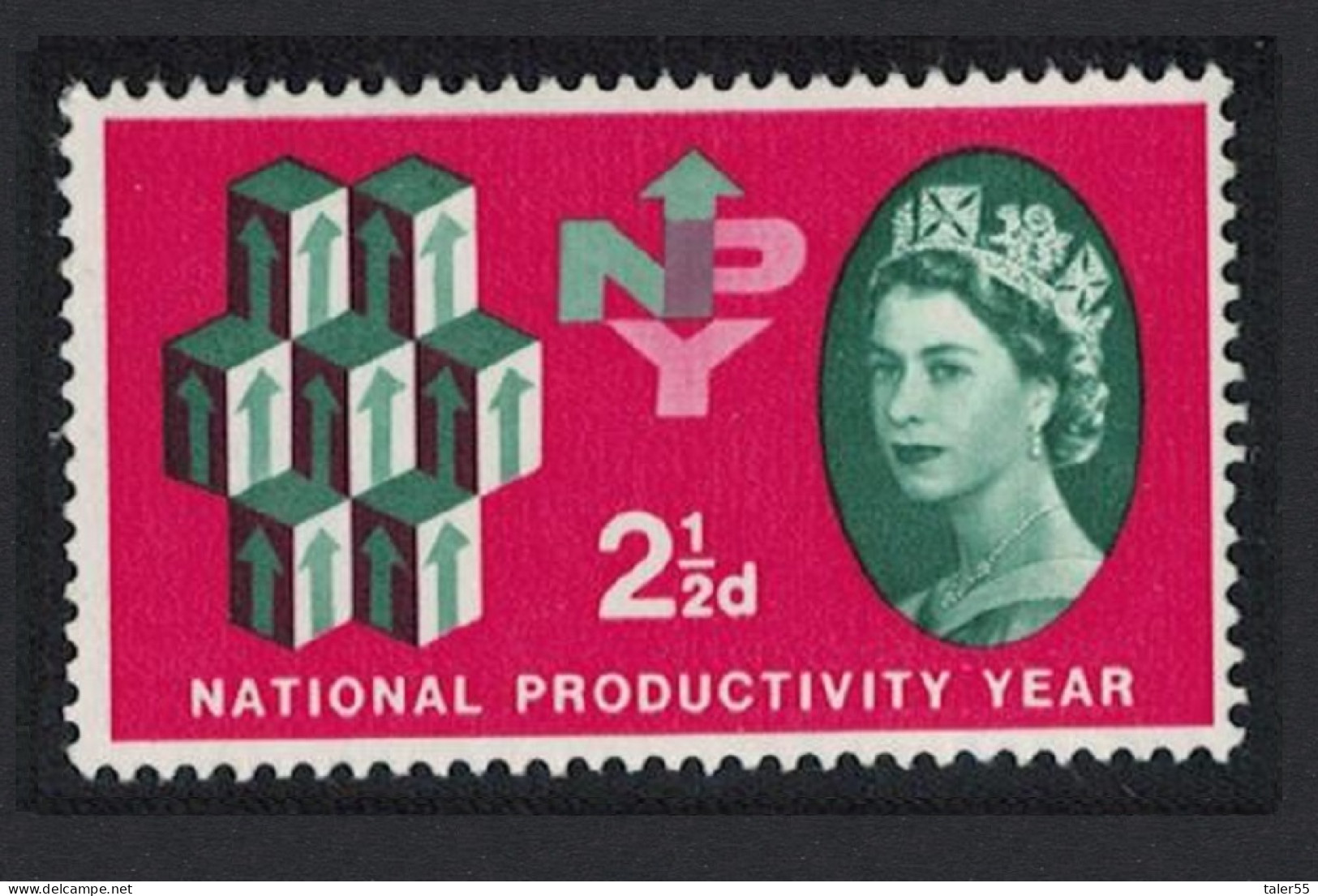 Great Britain National Productivity Year 2½d 1962 MNH SG#631 - Unused Stamps