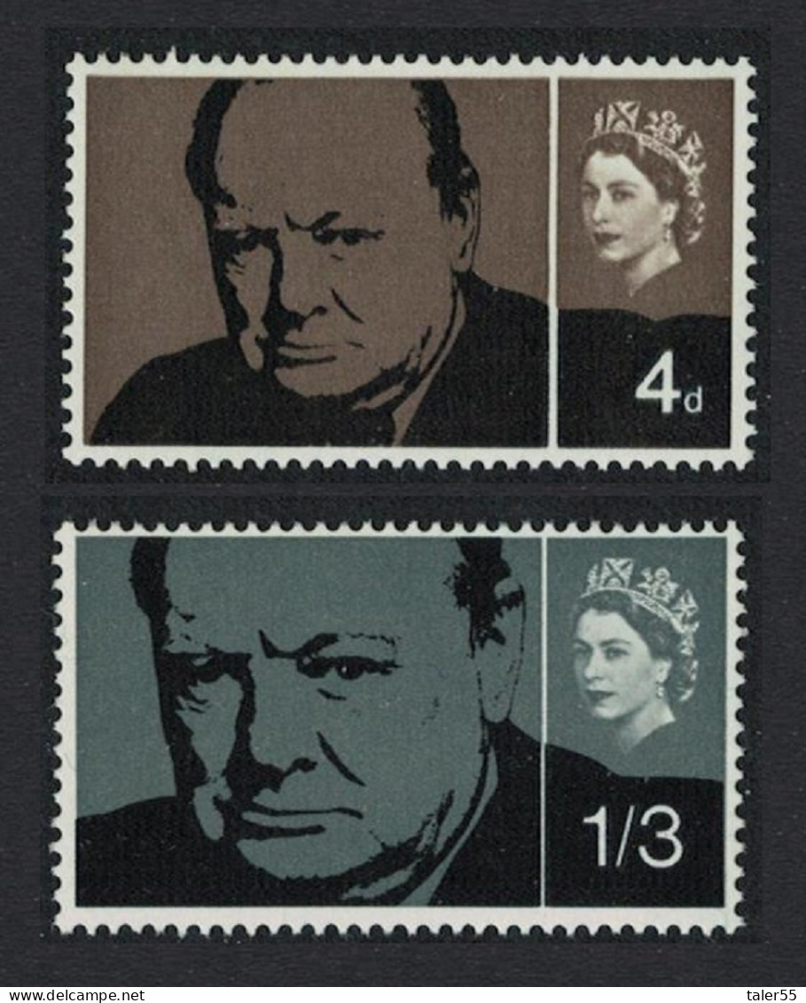 Great Britain Churchill Commemoration 2v 1965 MNH SG#661-662 - Ungebraucht